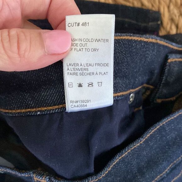 BLDWN Vented Hi Rise Skinny Jean Abyss Blue Dark Wash Size 29 - Picture 11 of 16